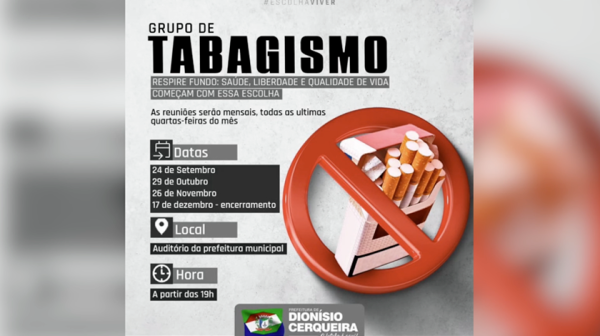 Novo grupo de apoio oferece caminho para deixar o cigarro