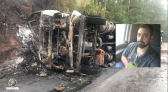 Identificado motorista carbonizado em acidente na BR-282