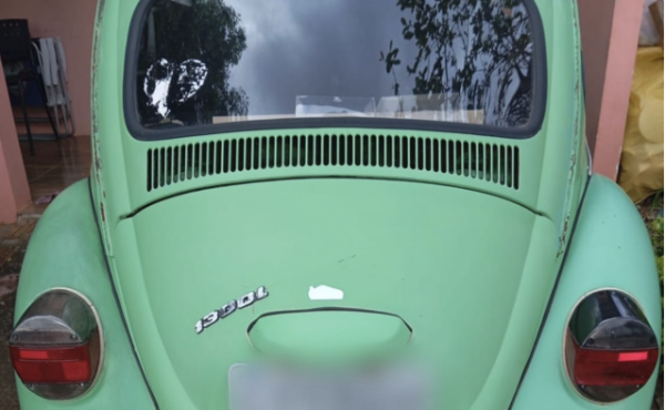 Fusca é furtado próximo ao posto de Saúde