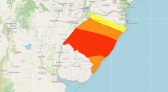 Inmet emite alerta máximo para chuva no Rio Grande do Sul; ventos podem chegar a 100 km/h