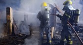 Incêndio destrói galpão na linha Vista Alta