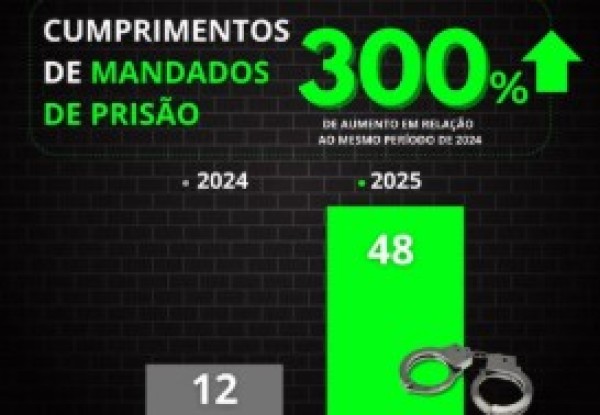 Neste ano, Polícia Civil registra aumento de 300% no cumprimento de mandados de prisão em Maravilha e região