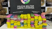 Mulher é presa com mais de 60 kg de droga no Oeste de SC
