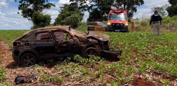 Perseguição a carro com alerta de furto termina com um morto e outro ferido na BR-369