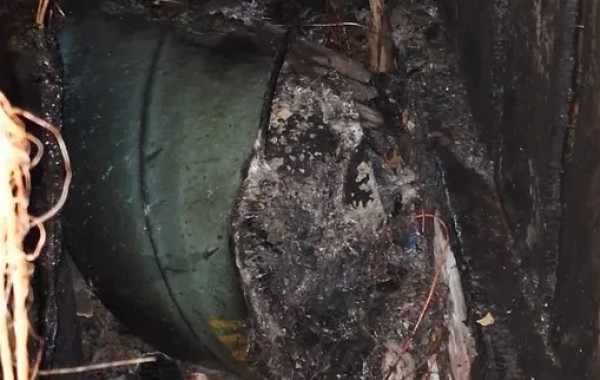 Aviário pega fogo em Palmitos e bombeiros controlam as chamas