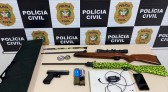 Após ameaças, Polícia Civil prende homem e apreende armas e munições