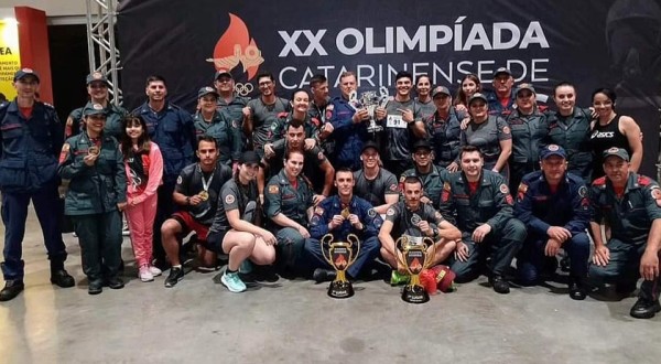 Delegação cerqueirense é vice-campeã da XX Olimpíada Catarinense de Bombeiros