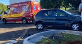 Acidente do tipo colisão lateral foi registrado  na Avenida Washington Luís