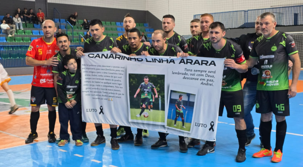 Homenagem marca rodada do Campeonato Cerqueirense de Futsal em memória de Andrei Heisler