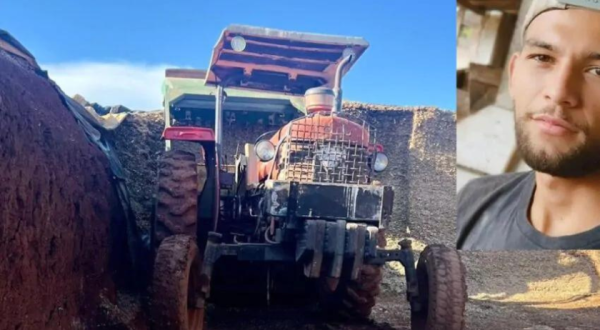 Jovem de 21 anos morre após cair dentro de maquina agrícola
