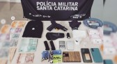 Operação policial prendem criminosos e drogas e armas são apreendidas no Oeste de SC