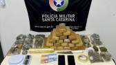 Nove pessoas são presas e quase 30 kg de drogas apreendidos em SC