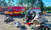 Colisão violenta entre veículos mata duas pessoas na BR-470