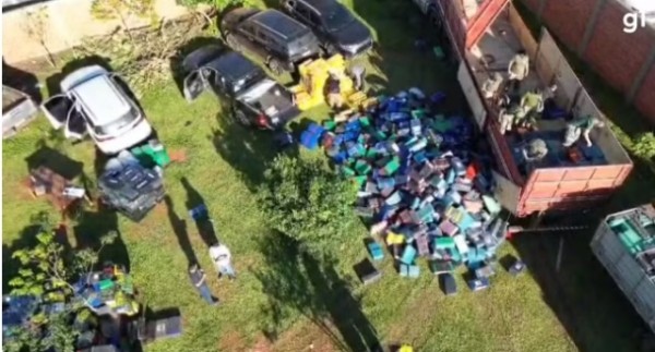 Polícia do Paraguai apreende 89 toneladas de maconha perto do Paraná