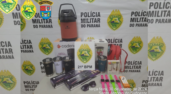 Mulher é presa após furtar objetos no valor de 2 mil reais
