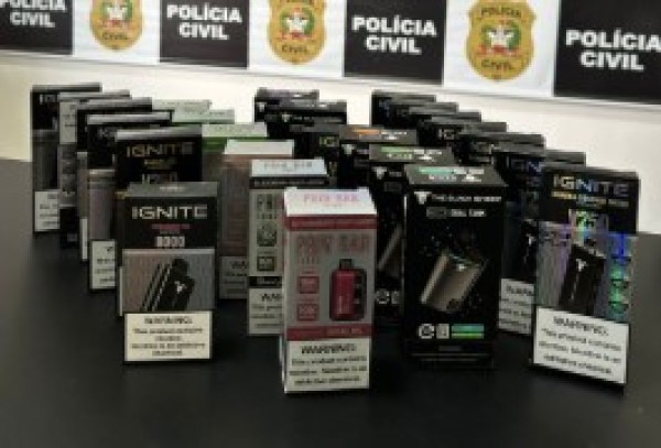 Polícia Civil de Modelo localiza e apreende cigarros eletrônicos em barbearia
