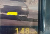 Chevette é flagrado a quase 150 km/h