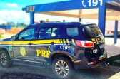 PRF encontra 30kg de camarão de origem argentina em abordagem na BR-282