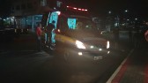 Motociclista fica ferido em colisão no centro