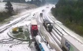 Após chuva de granizo na Serra, Defesa Civil alerta chegada de nova frente fria