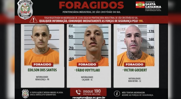 Fuga em presídio de SC tem reviravolta após erro na identificação de foragidos