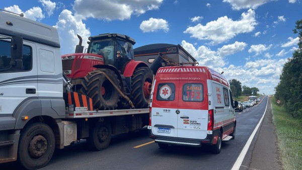 Criança de 11 anos é transferida após acidente com capotamento na BR-163