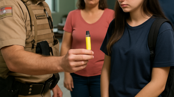Estudante é flagrada com cigarro eletrônico em escola