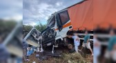 Carreta de empresa cerqueirense se envolve em acidente na província de Corrientes