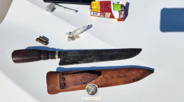PM prende homem por ameaça, posse de munições e droga