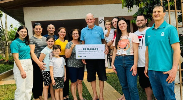 Cooperado do Sicoob ganha prêmio de R$ 20 mil