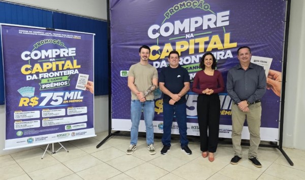 Segunda edição da campanha "Compre na Capital da Fronteira e Ganhe Prêmios" vai distribuir 75 mil reais