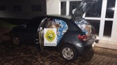 BPFRON apreende  veículo com 980 pacotes de cigarros contrabandeados