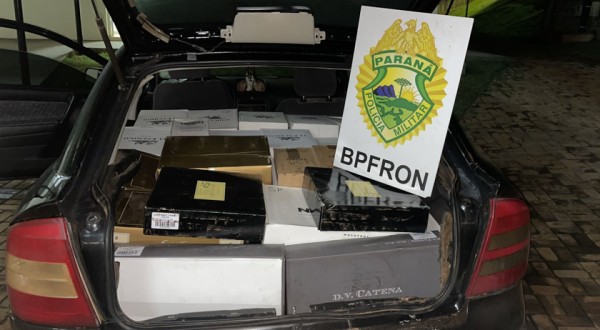 BPFron apreende veículo carregado com mais de 300 garrafas de vinho argentino