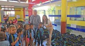 Bom Jesus do Sul entrega quase 600 mochilas e kits escolares para alunos da rede municipal