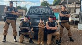 Menino que sonha ser policial é convidado fazer patrulhamento na viatura da ROTAM