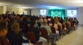 Auditório do Hotel Franco fica lotado por associados da Sicredi para acompanharem a assembleia geral 2023