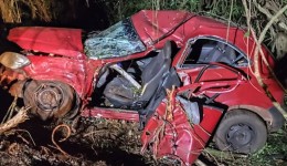 Grave acidente na pr-281 deixa motorista com ferimentos graves