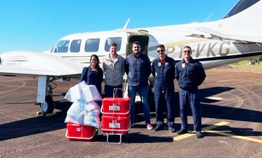 Corpo de Bombeiros realiza missão de transporte de órgãos de SMoeste para Florianópolis