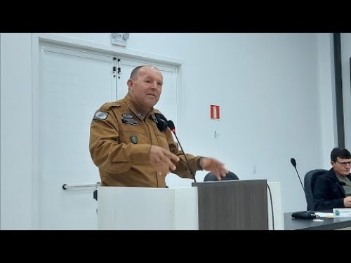 Sargento Sandro Luiz Pereira, da Polícia Militar do Paraná, é homenageado pelo legislativo bonjesuense