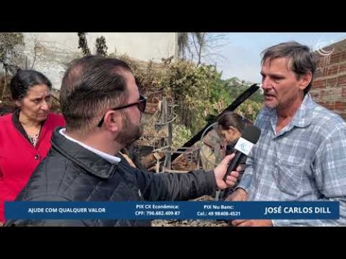 Família Dill pede ajuda para recomeçar após perder tudo para o fogo