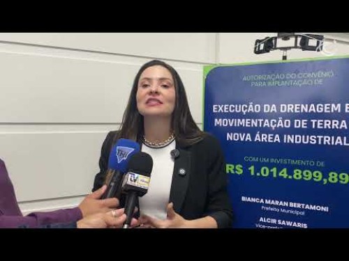 Ordem de serviço é assinado pelo executivo para o início das obras no novo parque industrial